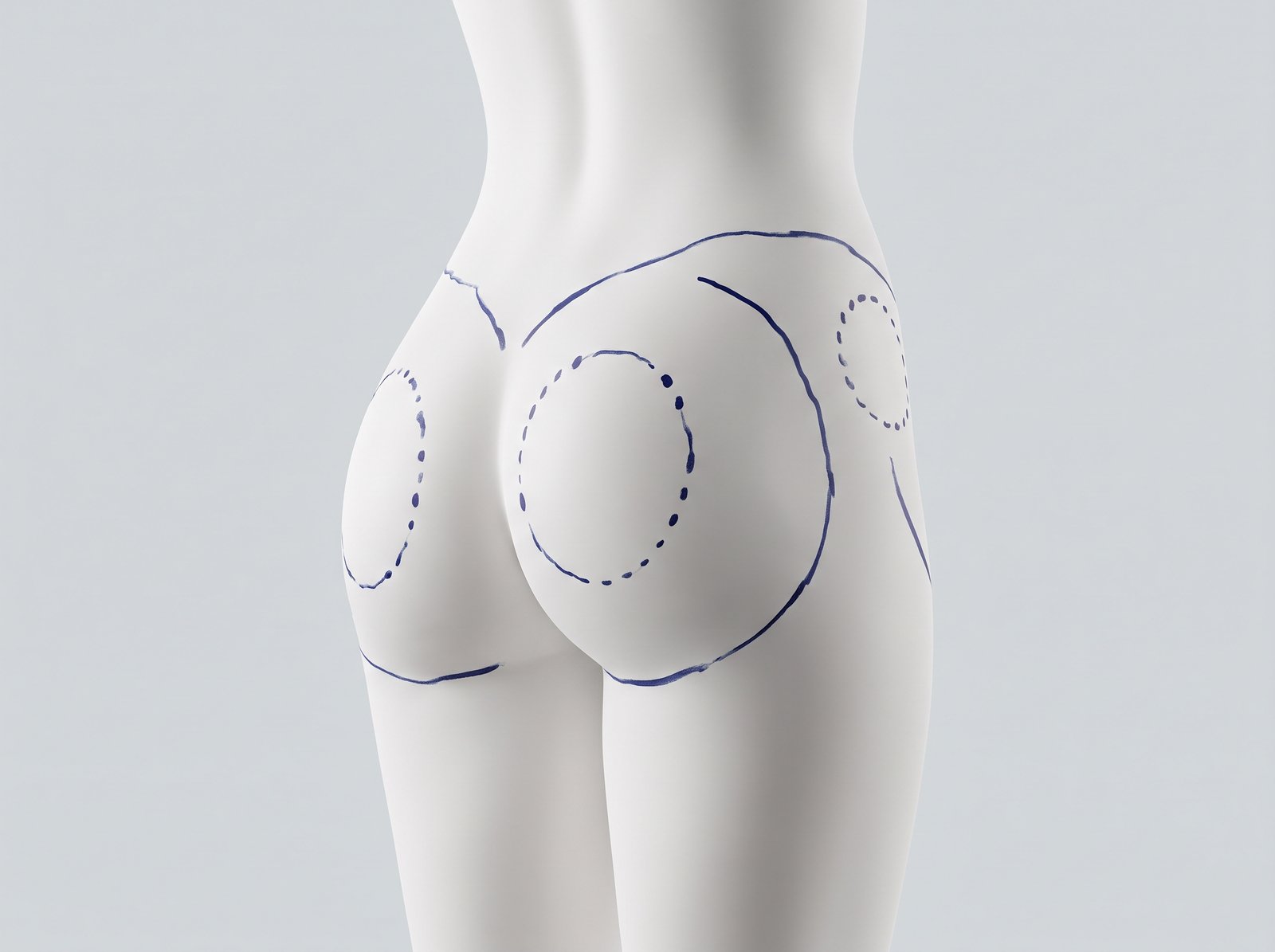 Conceptual illustration — Brazilian butt lift